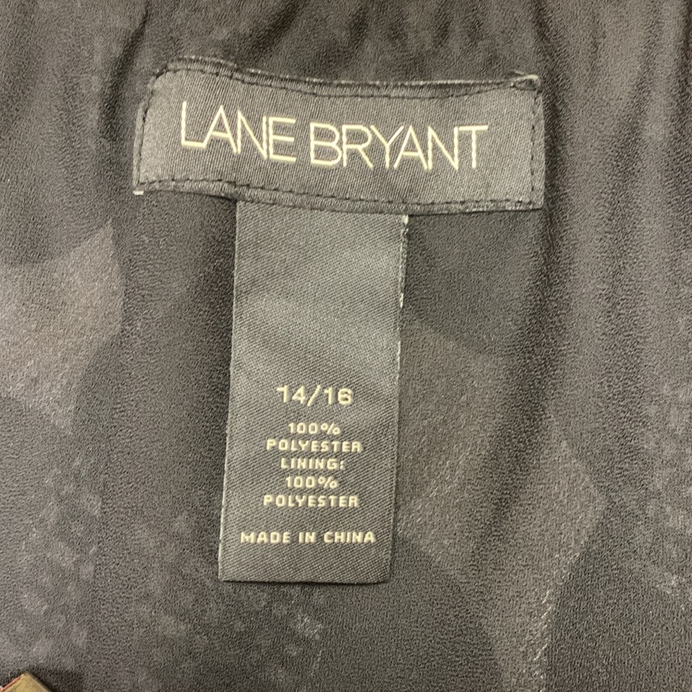 Long modest Lane Bryant black and white flower skirt - Picture 5 of 6